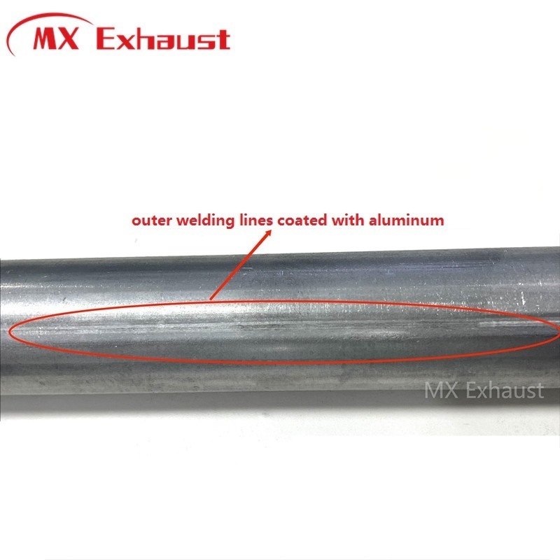 Aluminized steel pipe DX53D AS120 Aluminised steel tube used for Auto exhaust muffler OD 50-127mm