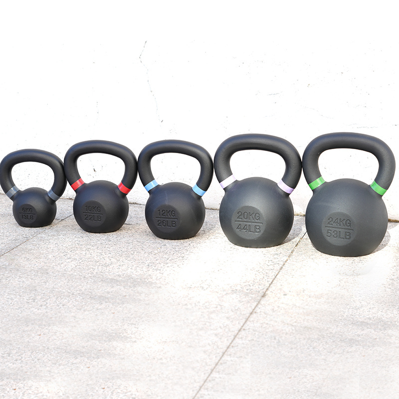 wholesale custom logo color Competition Cast Iron Powder Coated Kettlebell