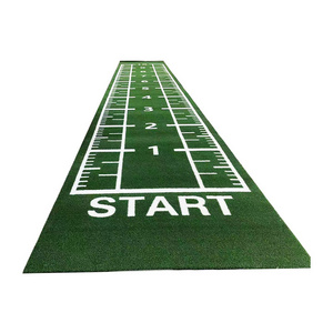 Customized High Density Logo Scale Design Gym Round Track Grass Carpet Sport Sled Fitness Artificial Grass Carpet For Gym