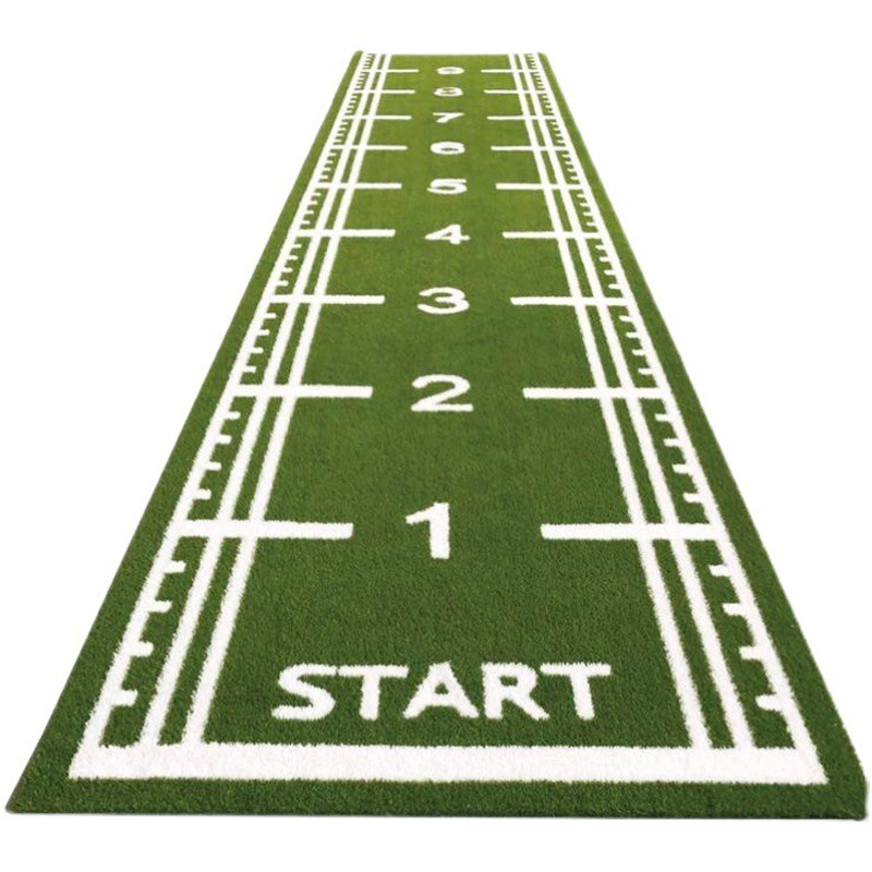 Customized High Density Logo Scale Design Gym Round Track Grass Carpet Sport Sled Fitness Artificial Grass Carpet For Gym