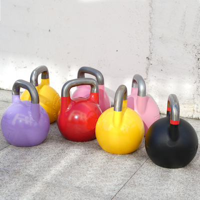 factory wholesale Gym Fitness  Cast Iron Kettle Bell Custom Logo Competition Kettlebell Set