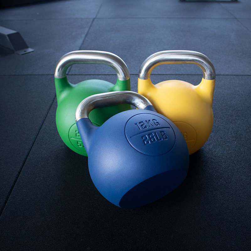 Professional training competition steel kettlebell color kettlebell custom kettlebells