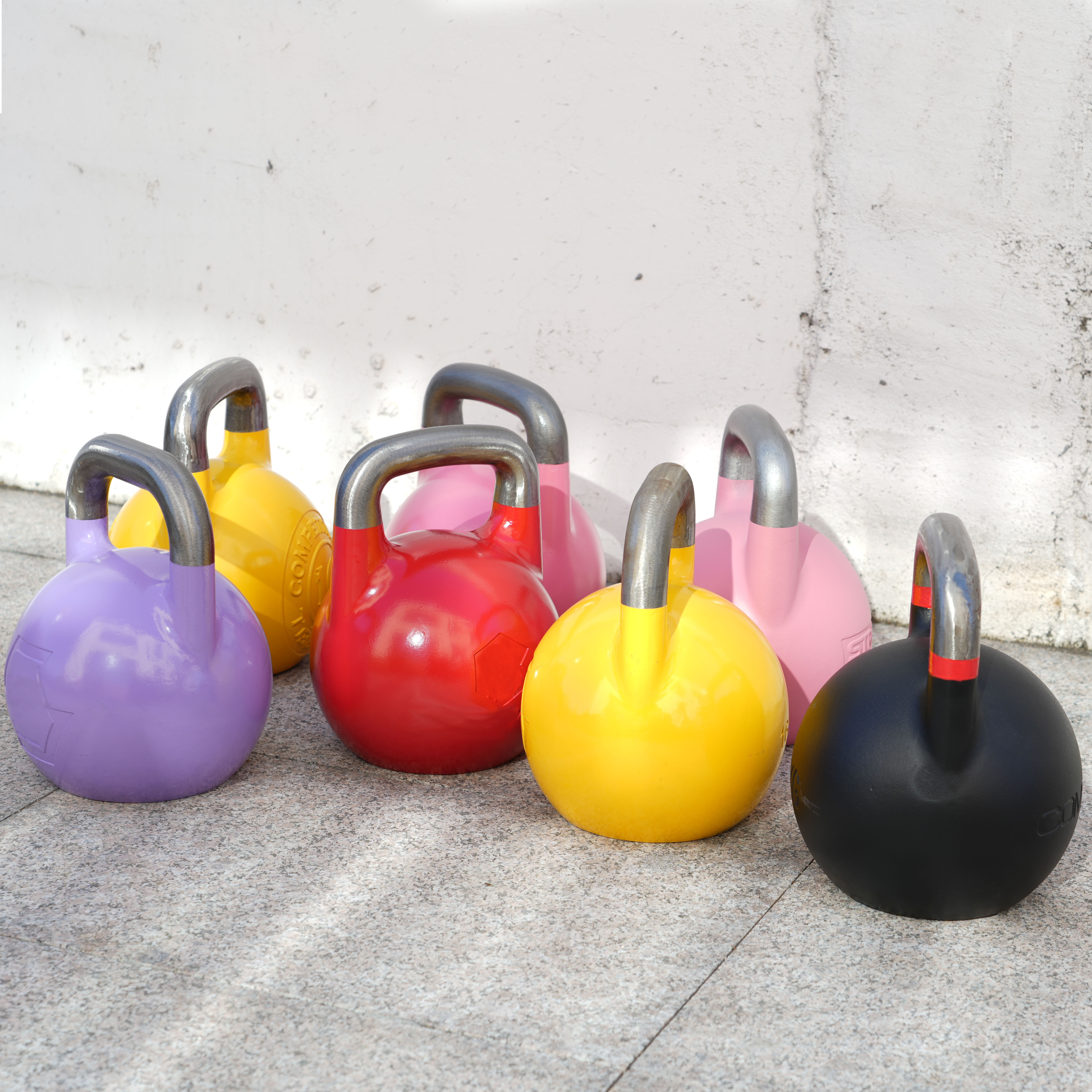 Kettlebell adjustment handle cast iron kettlebell colorful competition kettlebell