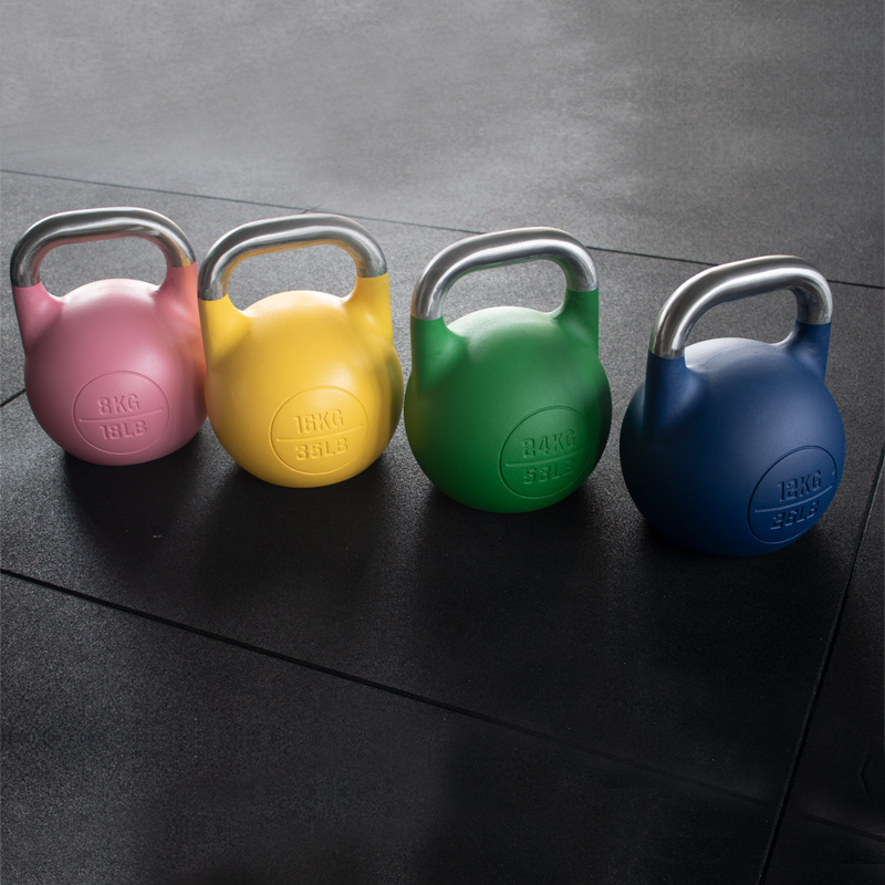 Professional training competition steel kettlebell color kettlebell custom kettlebells