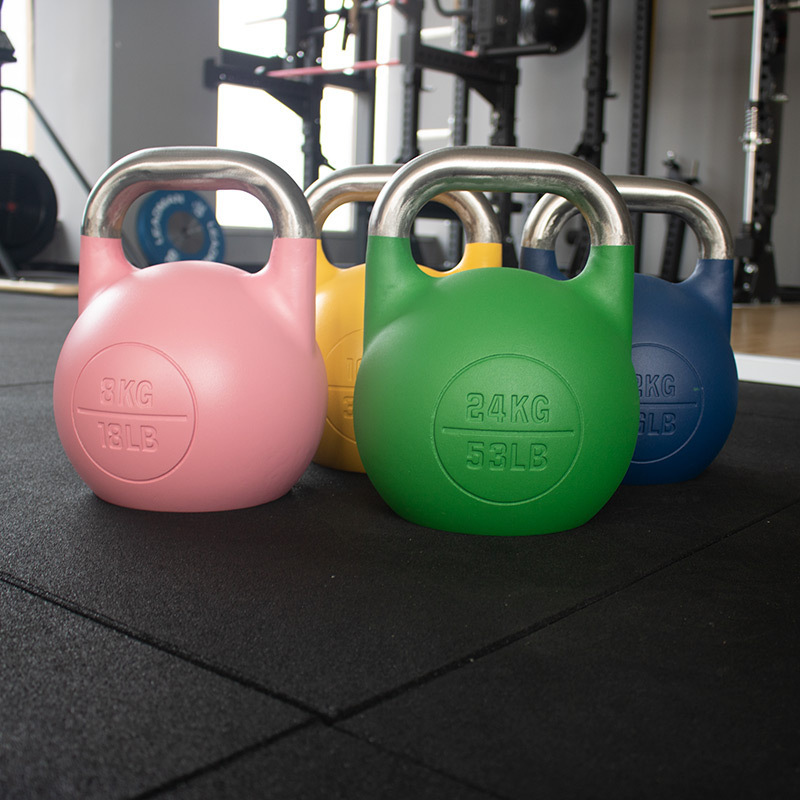 Professional training competition steel kettlebell color kettlebell custom kettlebells