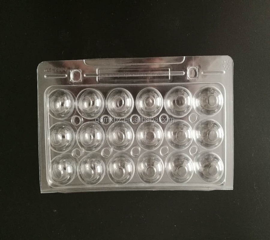 2016 good 6 holes blister tray disposable quail egg cartons for sale