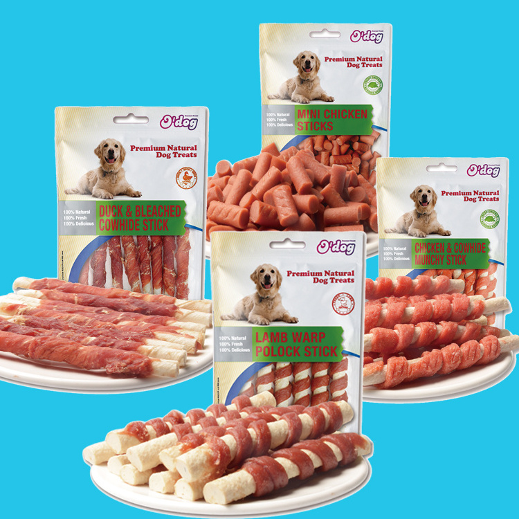 Factory Wholesale beef chicken duck Sticks biscuit rawhide pet food royal cat chew health treats dog bones dog food snacks