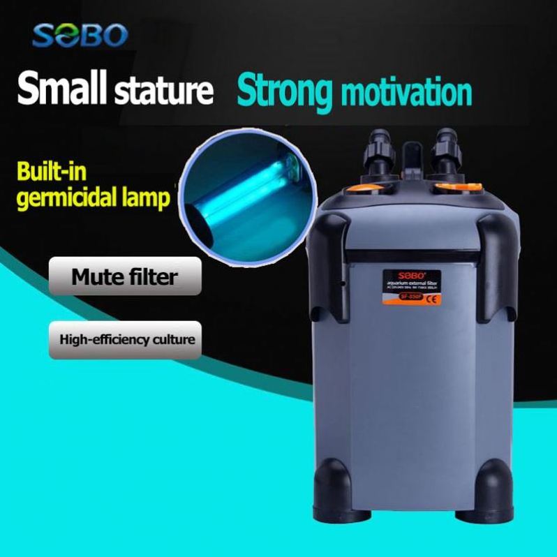 Sobo Water Purification Circulating Filter Cartridge External Canister Filter With UV Light Aquarium Straw Tank Large Fish Tank