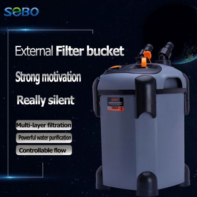 Sobo Water Purification Circulating Filter Cartridge External Canister Filter With UV Light Aquarium Straw Tank Large Fish Tank