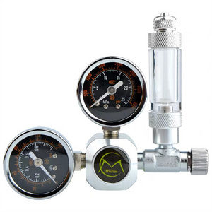 MUFAN Aquarium Dual Stage Co2 Regulator Kit Fish Tank Emitter System with Bubble Counter and Magnetic Solenoid Valve