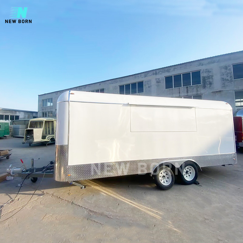 QD NEW BORN  Exhibition Stands Exhibition Display Food Truck Trailer Mobile Bar Trailers mobile stage trailer