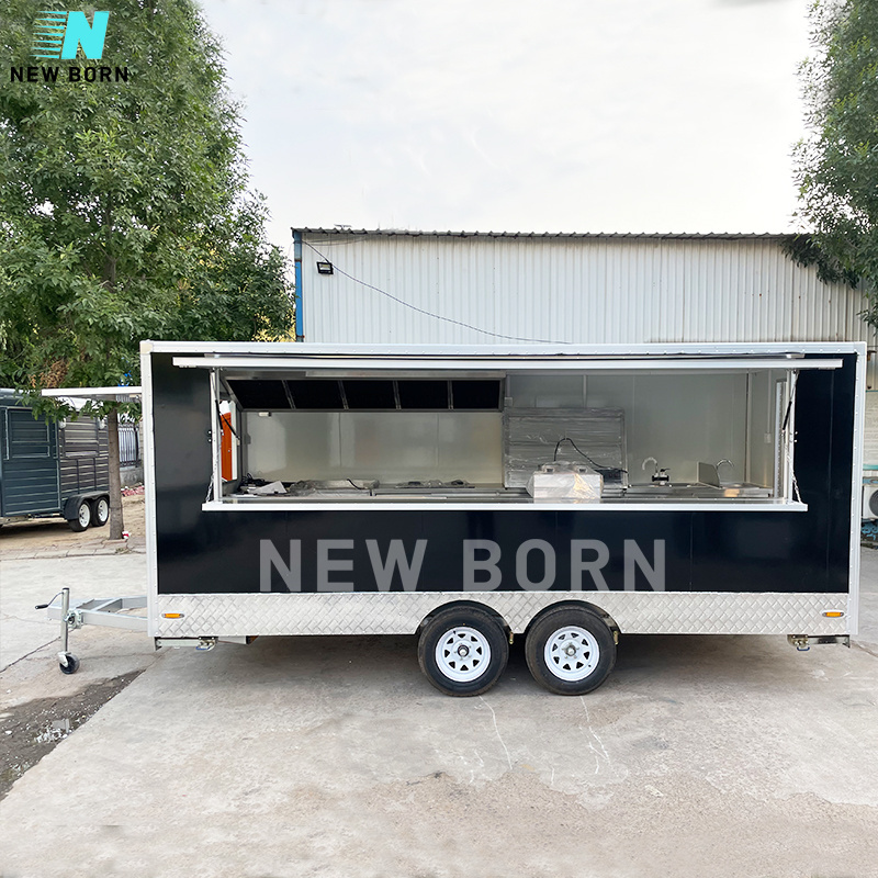 food cart mobile frozen yogurt high quality mobile food trailer concession customized mobile hot dog food