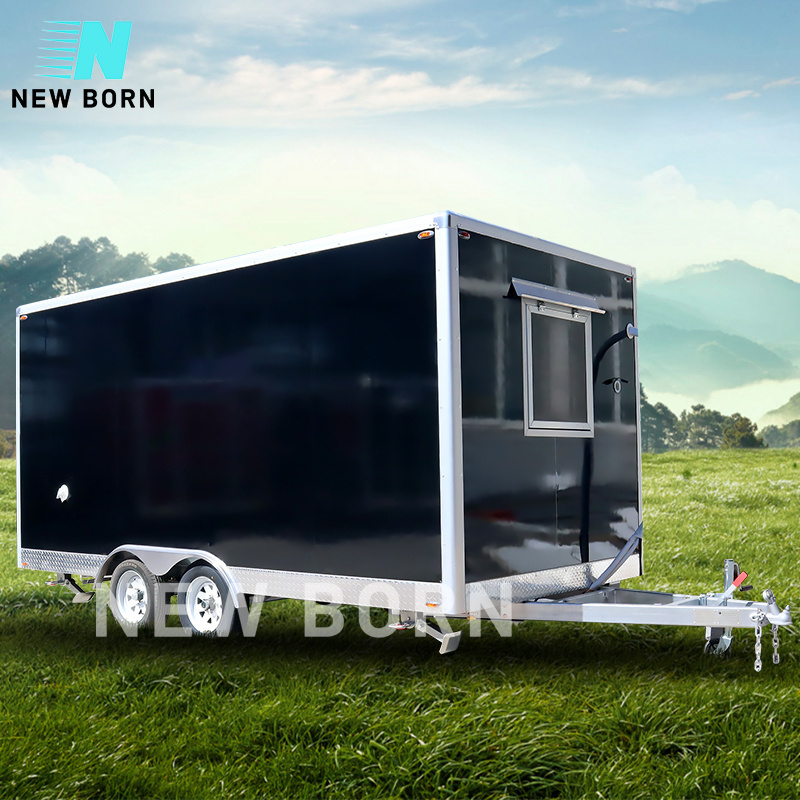 New Born Mobile Kitchen Trailer Churros Deep Fry Caravan Coffee Cart Fast Food Trucks Europe Ice Cream Mobile Food Cart