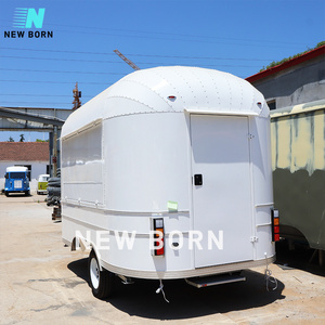 New Born Australian Standard Customized Mirror Surface Stainless Steel Mobile Food Truck Bar popcorn food trailer