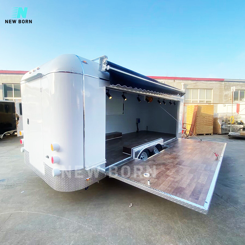 QD NEW BORN  Exhibition Stands Exhibition Display Food Truck Trailer Mobile Bar Trailers mobile stage trailer