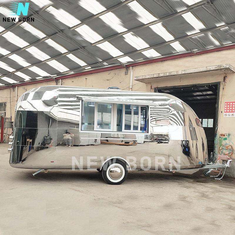 street food van airstream mobile food vending van for sale new food cart stainless steel mobile cart