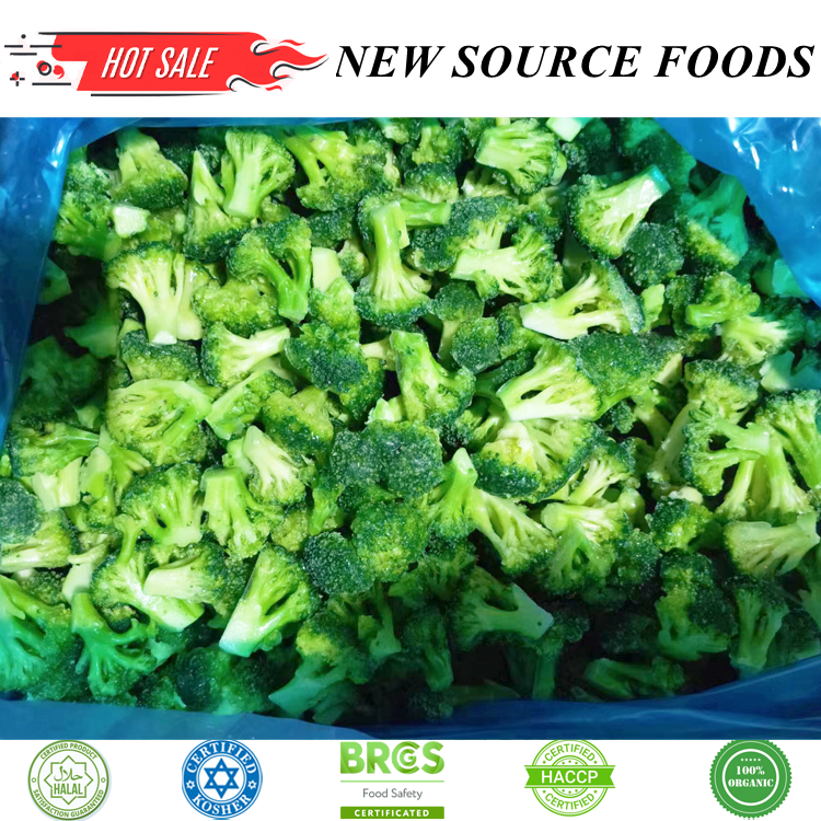 Export Quality IQF Broccoli Floret 10-20mm Frozen Chinese Broccoli Frozen Broccoli Stem Export Perfect for Wholesale Markets