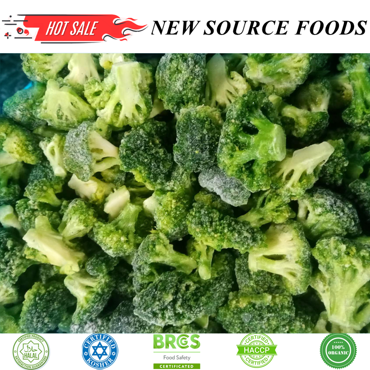 Export Quality IQF Broccoli Floret 10-20mm Frozen Chinese Broccoli Frozen Broccoli Stem Export Perfect for Wholesale Markets