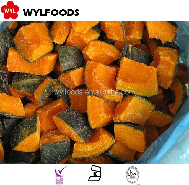 Sweet and Soft Organic Frozen Pumpkin Cubes and Pumpkin Vegetable Chunks for Export