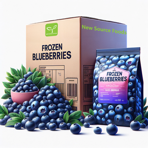 Bulk Organic Harvest Fresh Frozen Wild Blueberries Nutritious Fruit Ready to Ship for Retailers