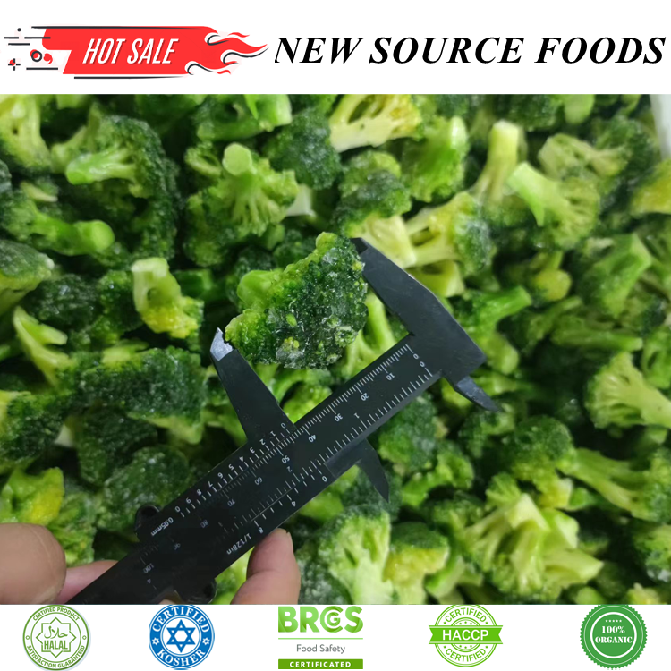 Export Quality IQF Broccoli Floret 10-20mm Frozen Chinese Broccoli Frozen Broccoli Stem Export Perfect for Wholesale Markets