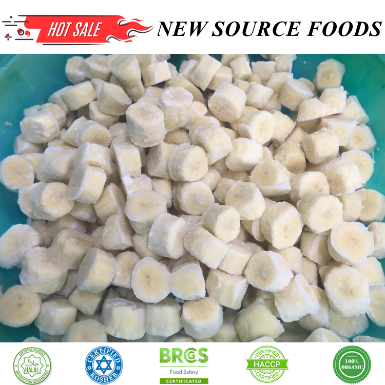 Natural Sweetness Healthy frozen banana for Baking and Smoothies IQF banana Frozen fruits