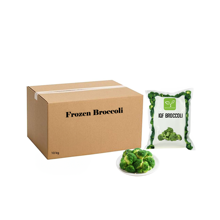 Organic and Green IQF Frozen Broccoli Florets of Various Sizes and Shapes for export