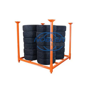 Low Price Wholesale Great Quality Stacking Container Display Portable Fabric Roll Textile Tire Rack