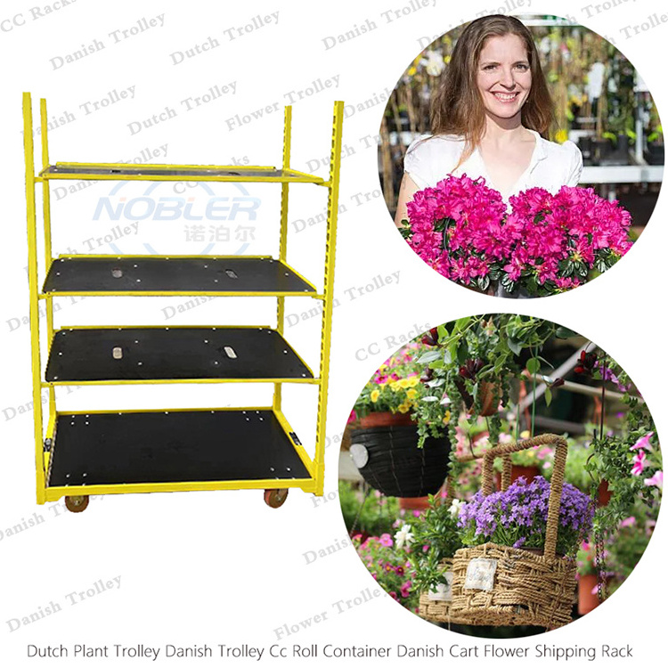 123 Seedling Retail Containers,Seedling European Flower Trolley,Seedling Pot Plant Trolley