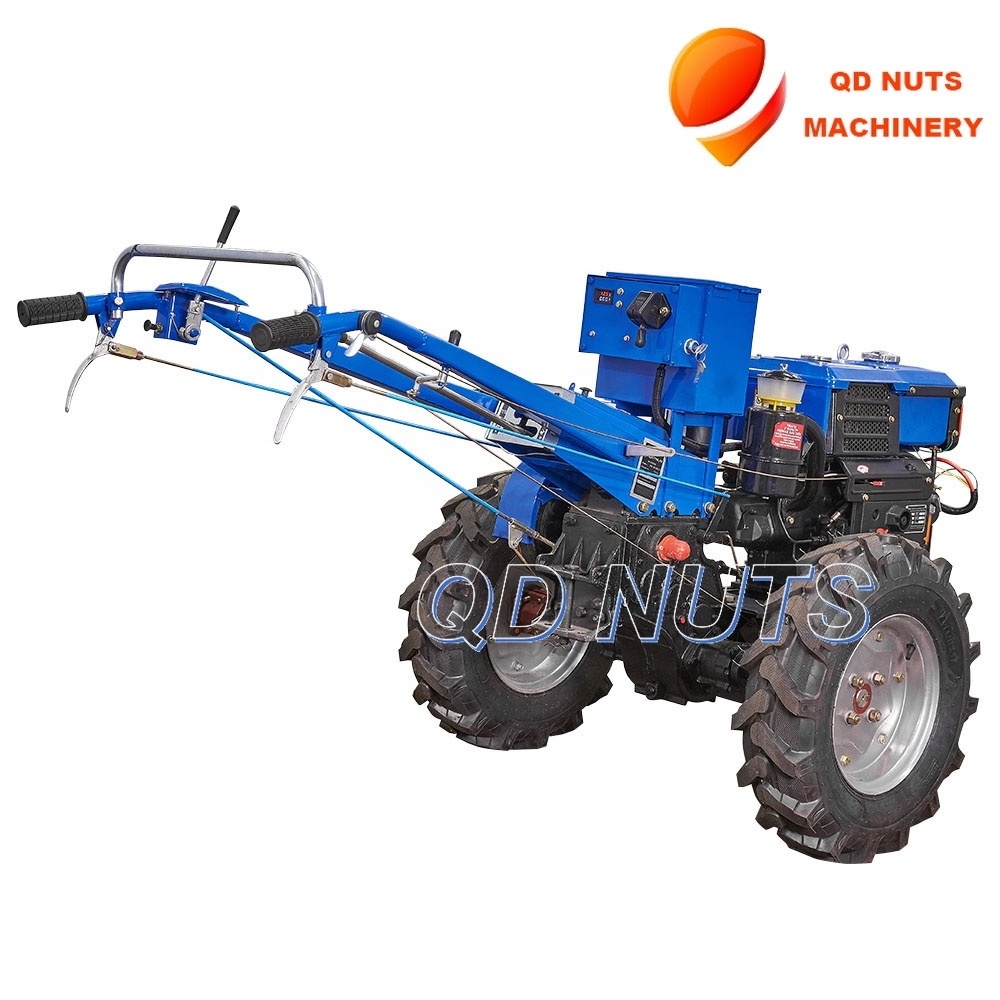 Cheap price 12 hp diesel electric start  small walking tractor  motocultor power tiller