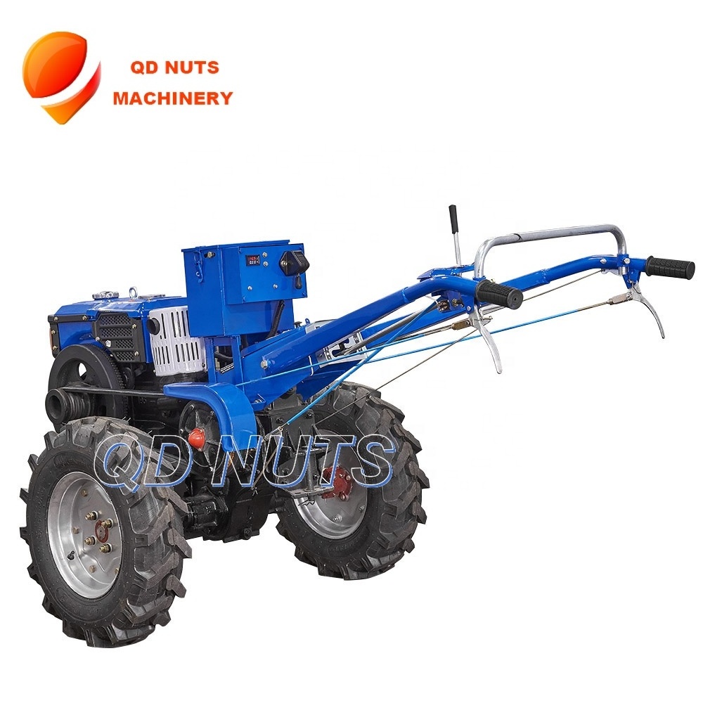 Cheap price 12 hp diesel electric start  small walking tractor  motocultor power tiller