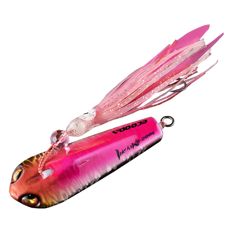 ECOODA Inchiku Hard Baits Metal Jig  lure Sea Artificial Bait Luminous Saltwater Bionic Fishing Lures