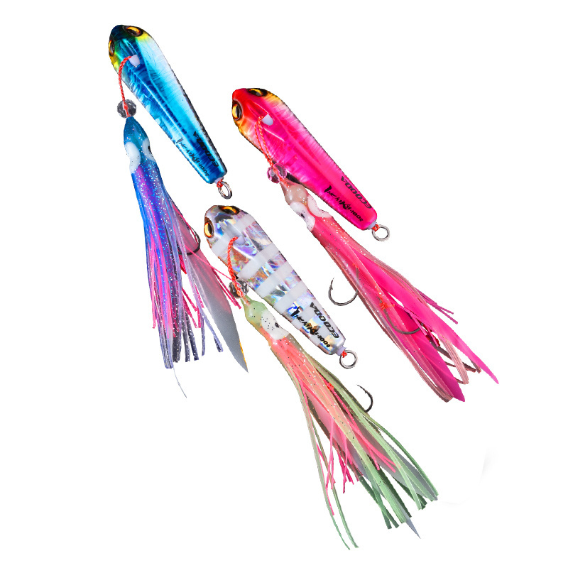 ECOODA Inchiku Hard Baits Metal Jig  lure Sea Artificial Bait Luminous Saltwater Bionic Fishing Lures