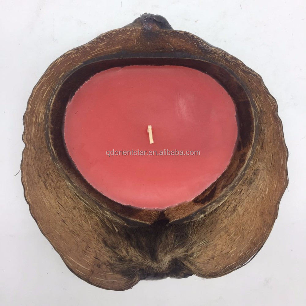 Natural Coconut Shell Candle Smell Scented Candle