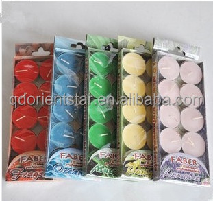 Wholesale Handmade Soy Wax Home Simple Smokeless Colorful Tealight Candle Paraffin Wax Candle