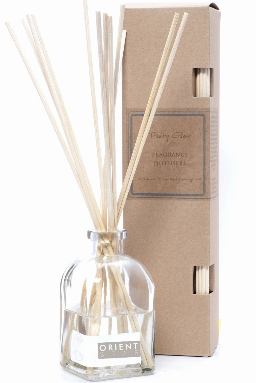 high quality air reed diffuser Gift box air fresheners essential oil luxury aroma reed diffuser with gold color