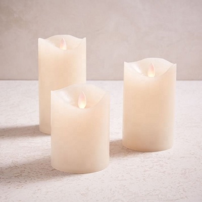 LED candle Pillar Lights Candle for Wedding Home decoration