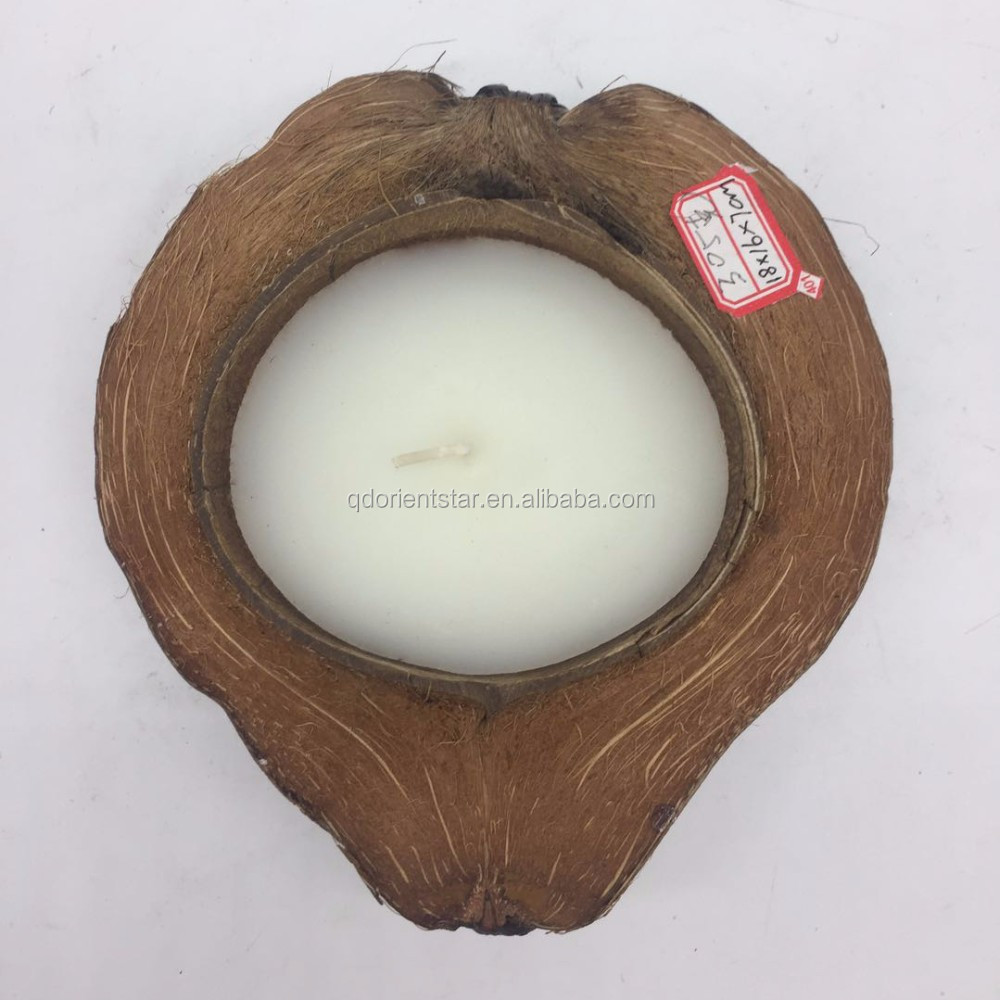 Natural Coconut Shell Candle Smell Scented Candle