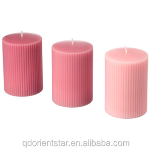 China Factory Customized Handmade For Wedding Home Decoration Pillar Fragrance Customized  Candle Religious Candle