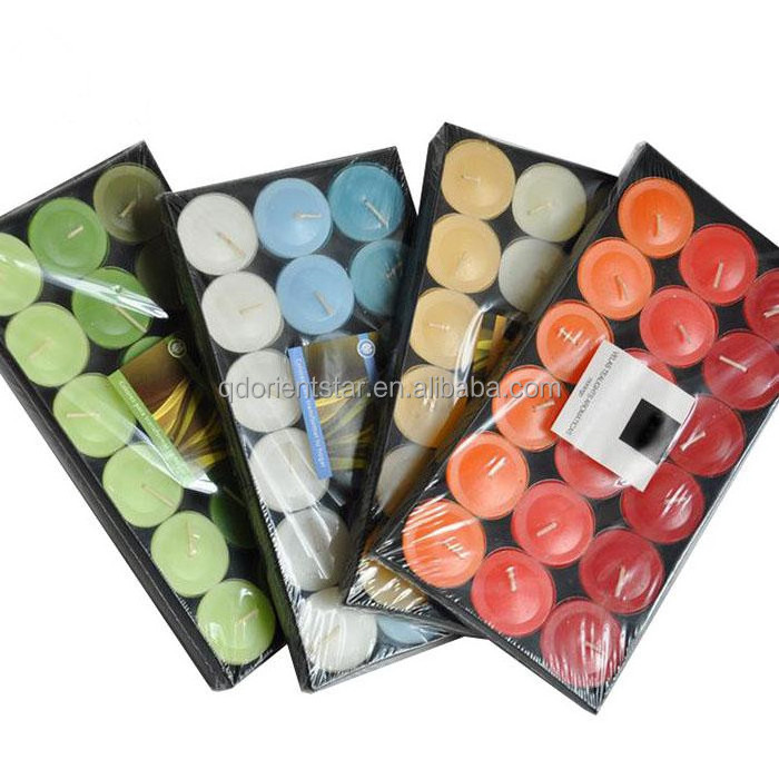 Wholesale Handmade Soy Wax Home Simple Smokeless Colorful Tealight Candle Paraffin Wax Candle