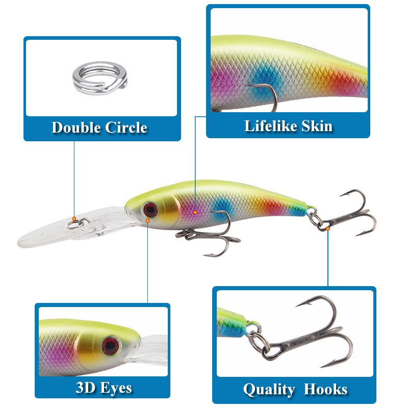 12.3cm 9.2g ABS Minnow Fishing Lure Lifelike Swing Small Fish Bass Hard Lures Japan Winter Vibration Baits