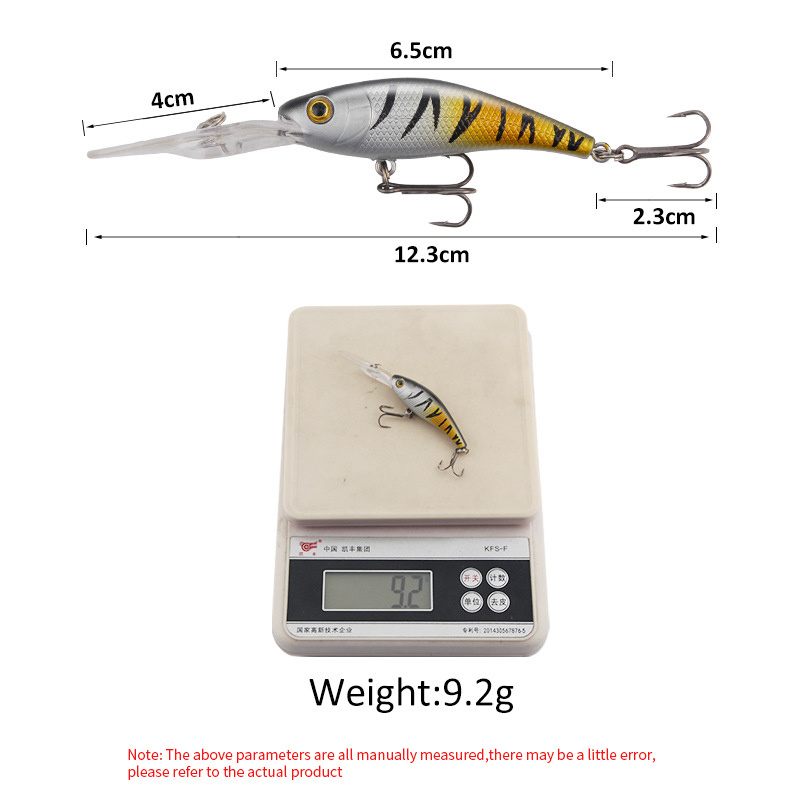 12.3cm 9.2g ABS Minnow Fishing Lure Lifelike Swing Small Fish Bass Hard Lures Japan Winter Vibration Baits