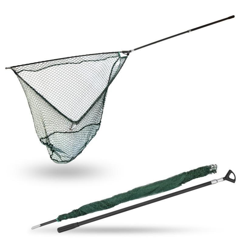 Balanzze Customized Alu-Strong Pike Fishing Landing Net Durable 100% Polyester Large Carp Landing Net