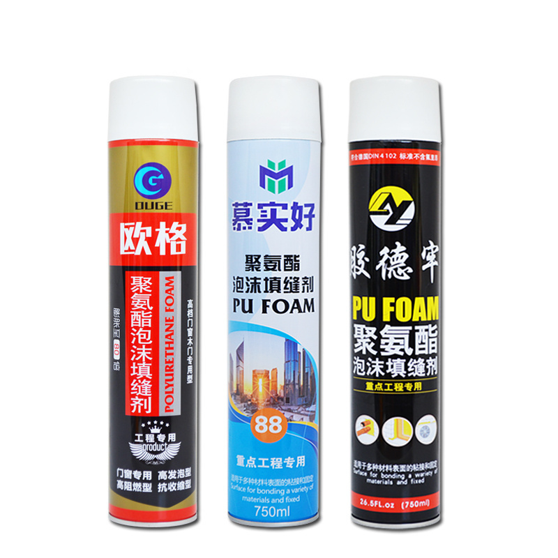 Construction Adhesive Polyurethane PU Foam Spray Manufacturer's Choice for Adhesives & Sealants