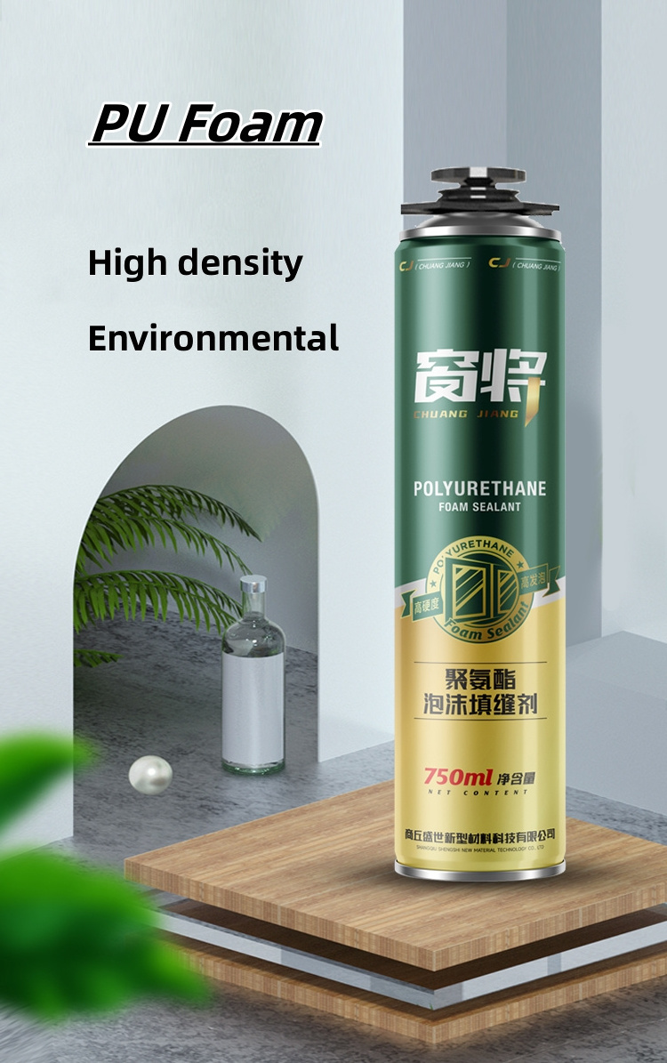 Best Selling Turkey Adhesive High Density Polyurethane Spray Sealant Waterproof 750ml Compression Fire Resistant PU Foam Glue