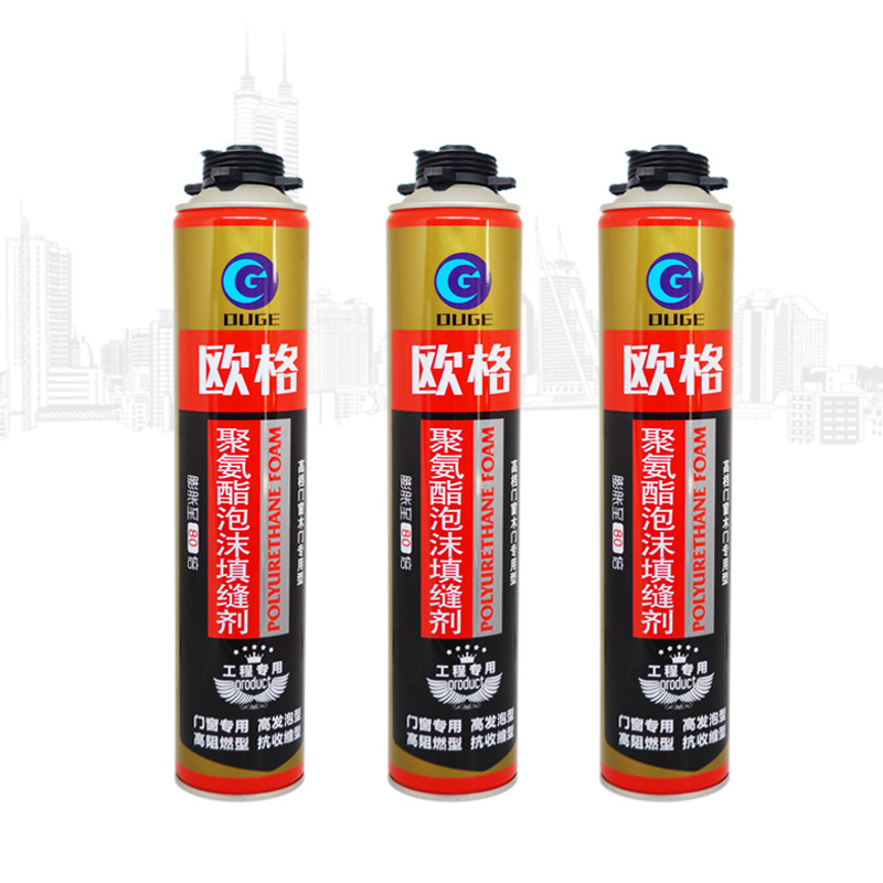 Concrete Joint PU Waterproof Spray Foam Sealant 750ml Fire Resistant Windows Door Filling PU Polyurethane Foam With Cheap Price