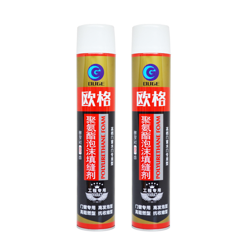 Concrete Joint PU Waterproof Spray Foam Sealant 750ml Fire Resistant Windows Door Filling PU Polyurethane Foam With Cheap Price