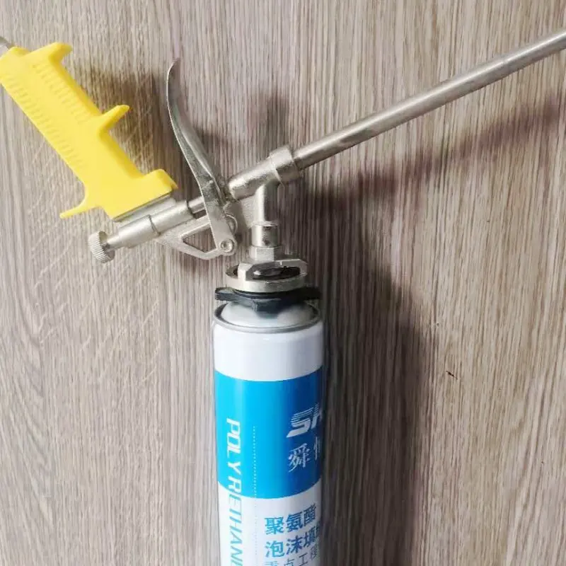 Door And Windows Mounting Fireproof PU Foam 750ML Spray Insulation Kit Closed Cell Polyurethane Rubber Gun Closed Cell Foam