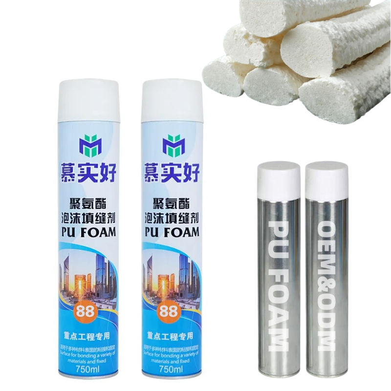 China wd40 Polyurethane Foam Chemical Carpenter Sealer 750ml Aerosol Spray Cans Pu Foam