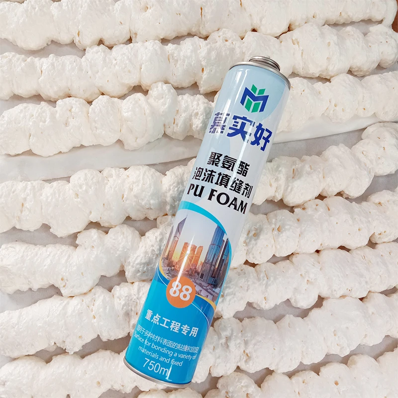 Factory Direct Hot Selling China Silicon GP Sealant and Adhesive PU Foam Spray for Cement Filling and Beautifying Seams